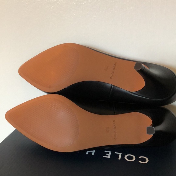 Cole Haan Harlow pump 65mm black leather 6.5 - Picture 5 of 7
